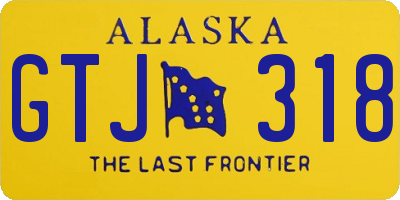 AK license plate GTJ318