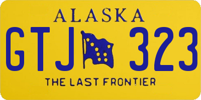 AK license plate GTJ323