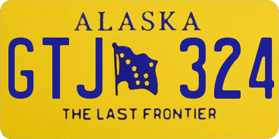 AK license plate GTJ324