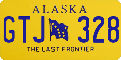 AK license plate GTJ328