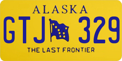 AK license plate GTJ329