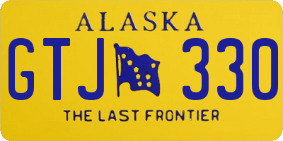 AK license plate GTJ330