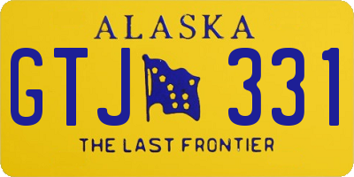 AK license plate GTJ331