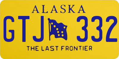 AK license plate GTJ332