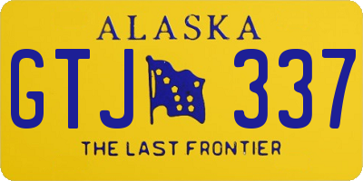 AK license plate GTJ337