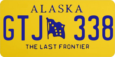 AK license plate GTJ338