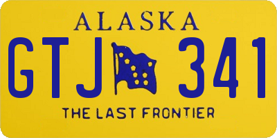 AK license plate GTJ341