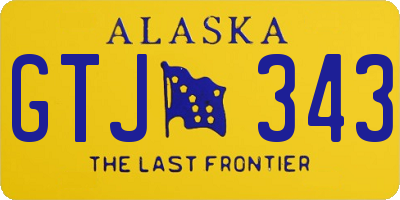 AK license plate GTJ343