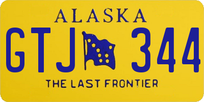 AK license plate GTJ344