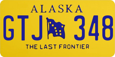 AK license plate GTJ348