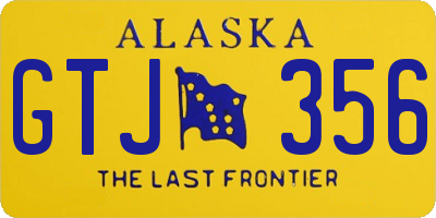 AK license plate GTJ356