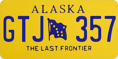 AK license plate GTJ357