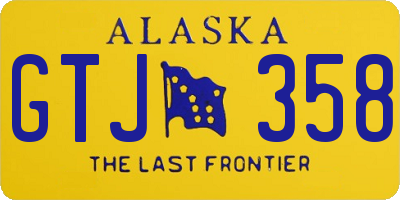 AK license plate GTJ358