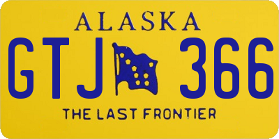 AK license plate GTJ366