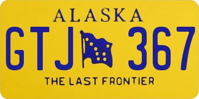 AK license plate GTJ367