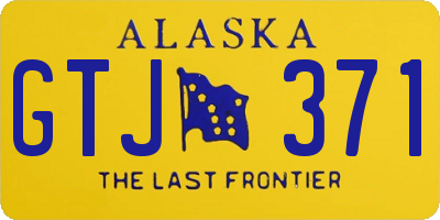 AK license plate GTJ371