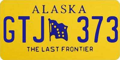 AK license plate GTJ373