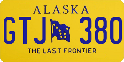 AK license plate GTJ380