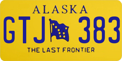 AK license plate GTJ383