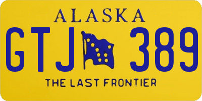 AK license plate GTJ389