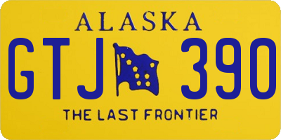 AK license plate GTJ390