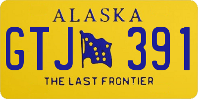 AK license plate GTJ391