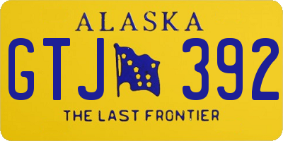 AK license plate GTJ392