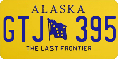 AK license plate GTJ395