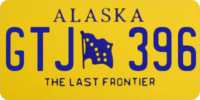 AK license plate GTJ396