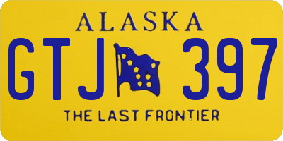 AK license plate GTJ397