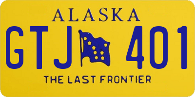 AK license plate GTJ401