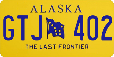 AK license plate GTJ402