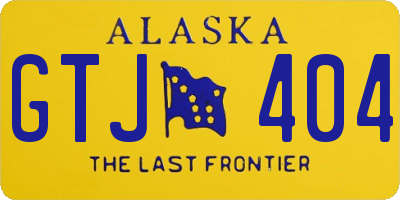 AK license plate GTJ404