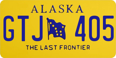 AK license plate GTJ405