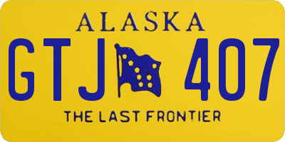 AK license plate GTJ407