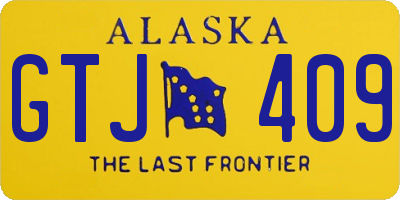 AK license plate GTJ409