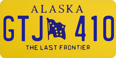 AK license plate GTJ410