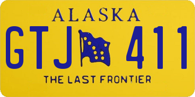 AK license plate GTJ411
