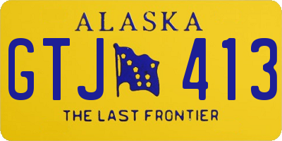 AK license plate GTJ413