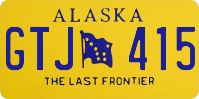 AK license plate GTJ415