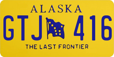 AK license plate GTJ416