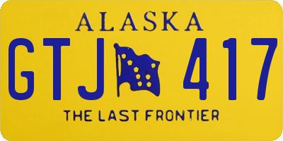 AK license plate GTJ417