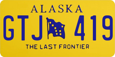 AK license plate GTJ419