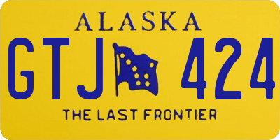 AK license plate GTJ424