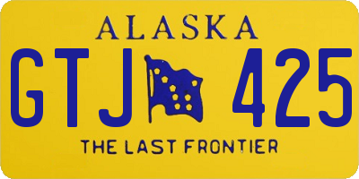 AK license plate GTJ425