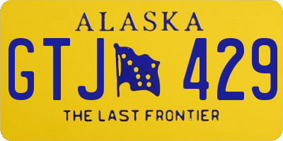 AK license plate GTJ429