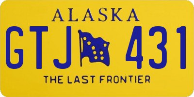 AK license plate GTJ431