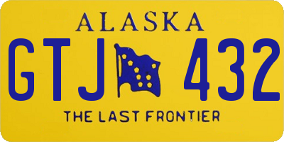 AK license plate GTJ432