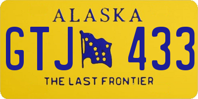 AK license plate GTJ433