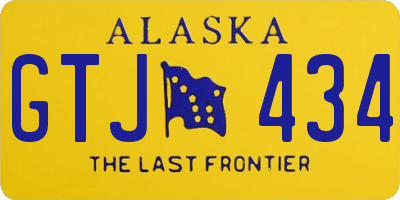 AK license plate GTJ434